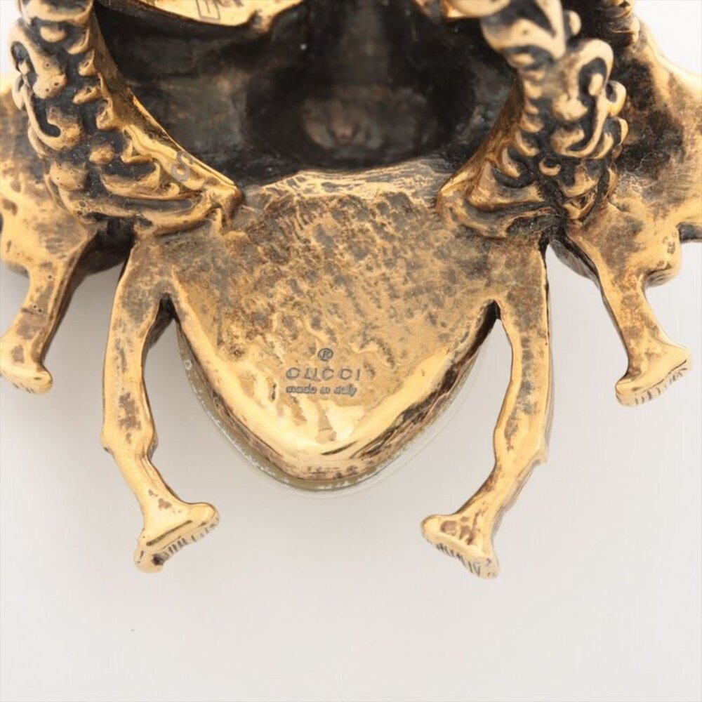 Gucci Bee Ring S GP Rhinestone Faux Pearl - Picture 3 of 14